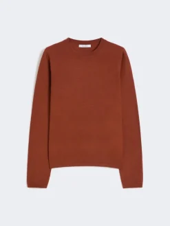 Cashmere yarn sweater - TERRA COTTA