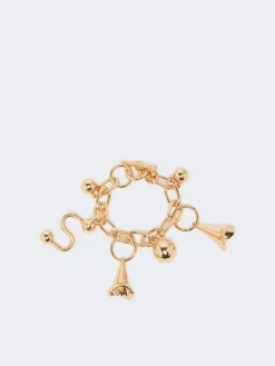 Chain bracelet with charm - GOLD