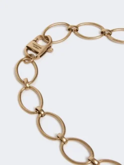 Chain necklace with charms - GOLD