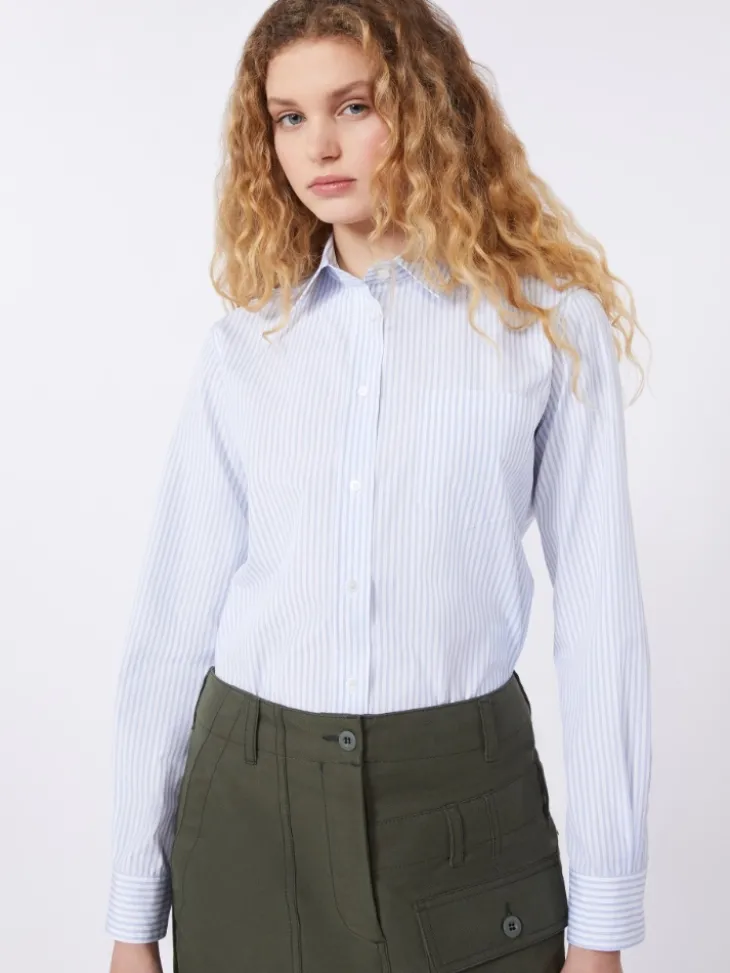 Classic cotton shirt - LIGHT BLUE