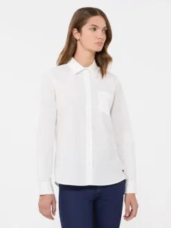 Classic cotton shirt - OPTICAL WHITE