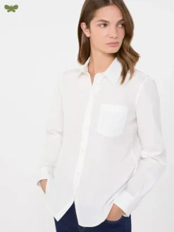 Classic cotton shirt - OPTICAL WHITE