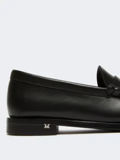 Classic leather moccasins - BLACK