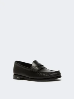 Classic leather moccasins - BLACK