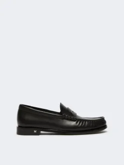 Classic leather moccasins - BLACK