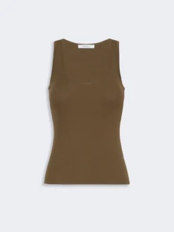 Close-fitting viscose crêpe jumper - MUD