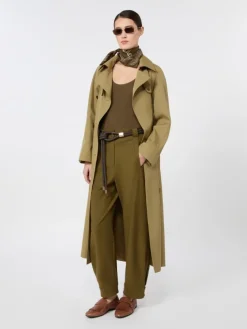 Close-fitting viscose crêpe jumper - MUD