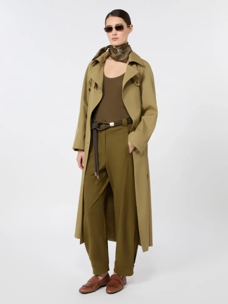 Close-fitting viscose crêpe jumper - MUD