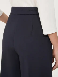Compact jersey trousers - ULTRAMARINE