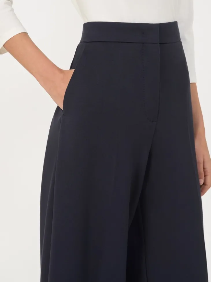 Compact jersey trousers - ULTRAMARINE
