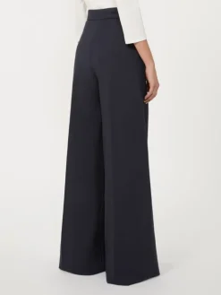 Compact jersey trousers - ULTRAMARINE