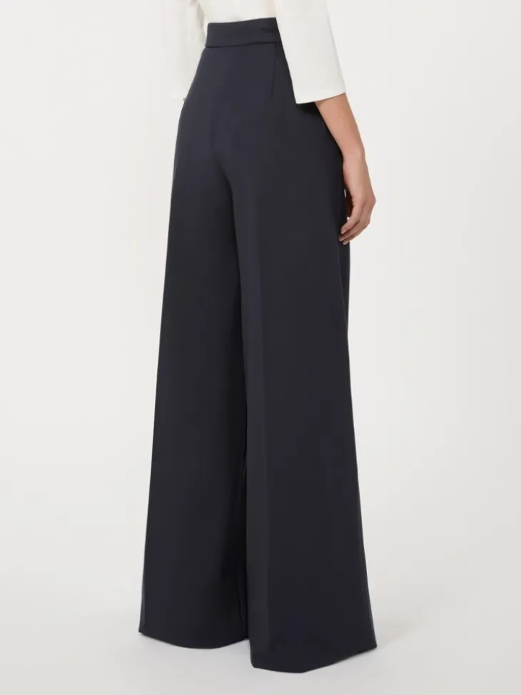 Compact jersey trousers - ULTRAMARINE