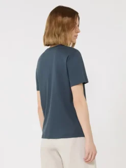 Cotton and modal T-shirt - ULTRAMARINE
