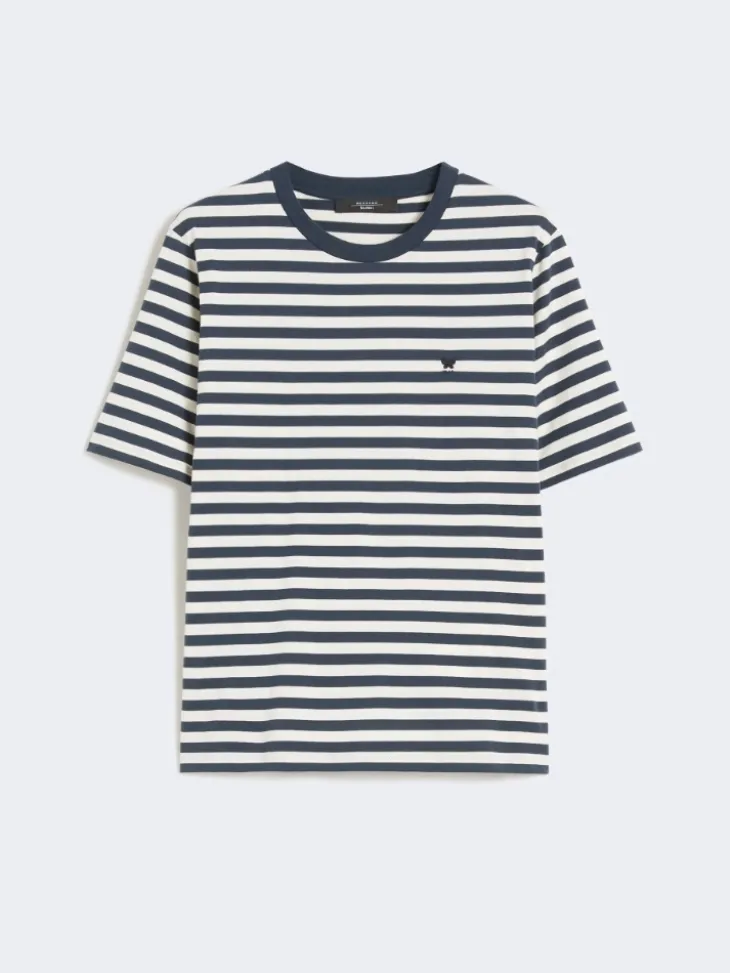 Cotton basic T-shirt - ECRU