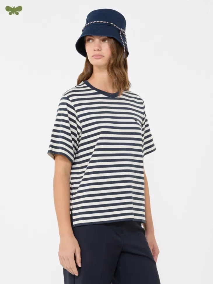 Cotton basic T-shirt - ECRU