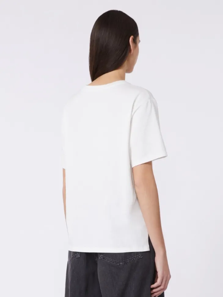 Cotton basic T-shirt - OPTICAL WHITE