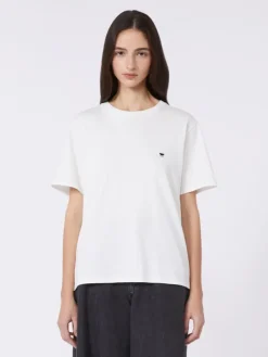 Cotton basic T-shirt - OPTICAL WHITE
