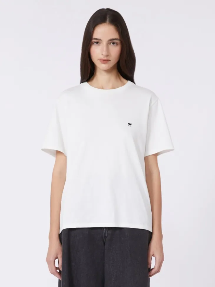 Cotton basic T-shirt - OPTICAL WHITE