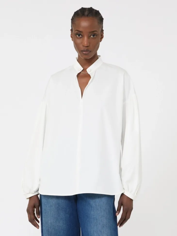 Cotton blouse - IVORY
