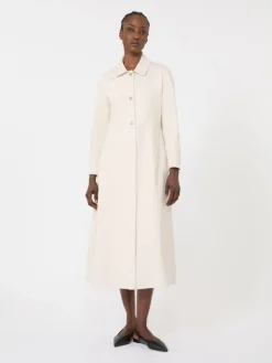 Cotton bull denim shirt dress - SAND