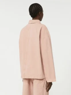 Cotton canvas workwear jacket - PINK