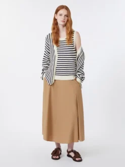 Cotton cordonnet cardigan - NAVY