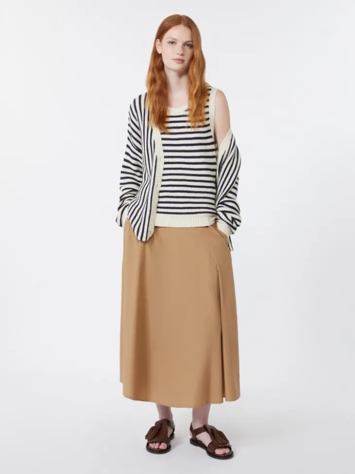 Cotton cordonnet cardigan - NAVY