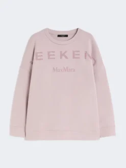 Cotton crew-neck sweatshirt - LILAC