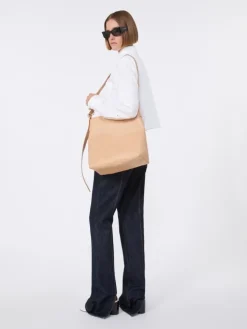 Cotton cropped shirt with pleated back - OPTICAL WHITE
