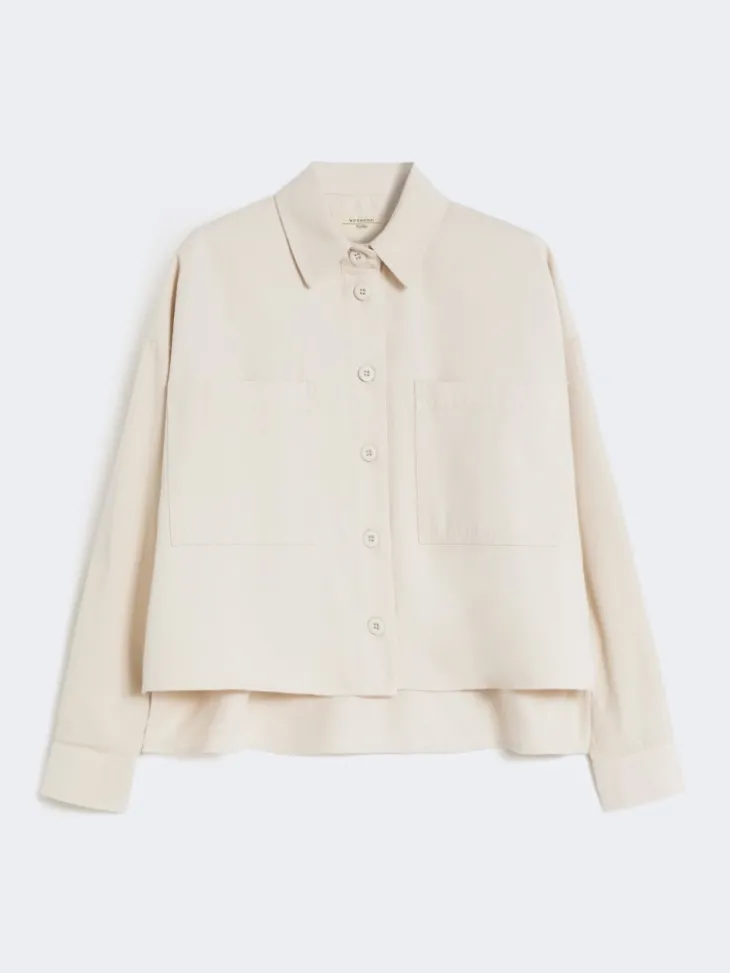 Cotton drill shirt - SAND