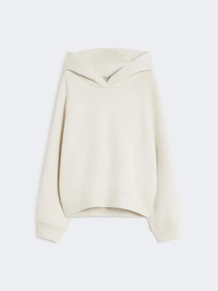 Cotton jersey sweatshirt - SAND