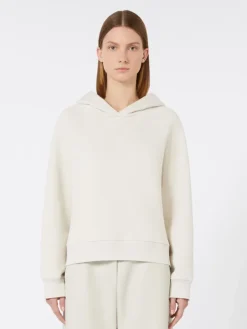 Cotton jersey sweatshirt - SAND