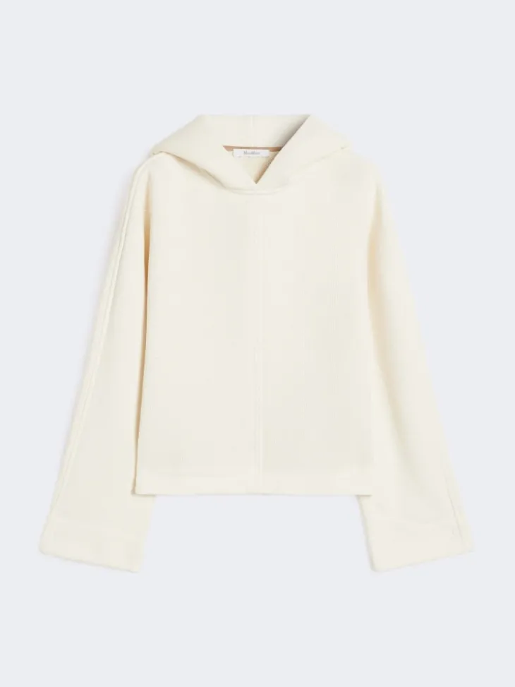 Cotton jersey sweatshirt - IVORY