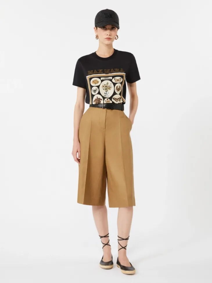 Cotton jersey T-shirt - BLACK