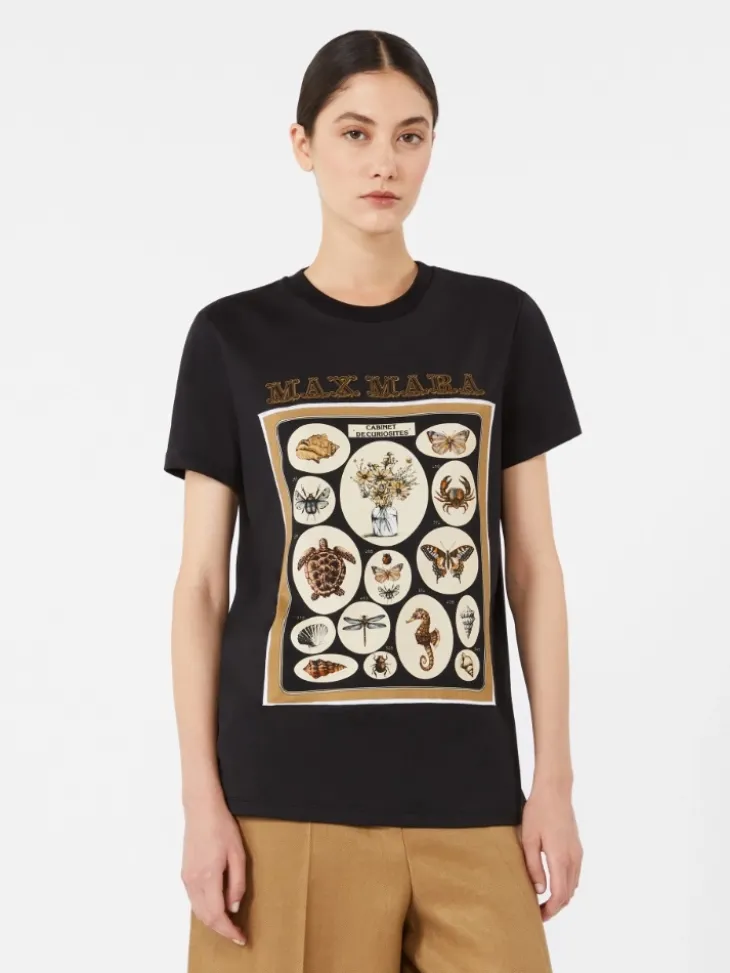 Cotton jersey T-shirt - BLACK