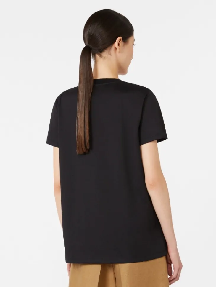 Cotton jersey T-shirt - BLACK