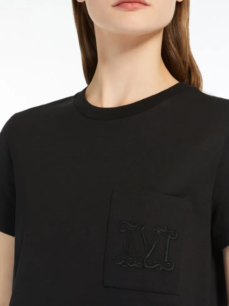 Cotton jersey T-shirt - BLACK