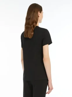 Cotton jersey T-shirt - BLACK