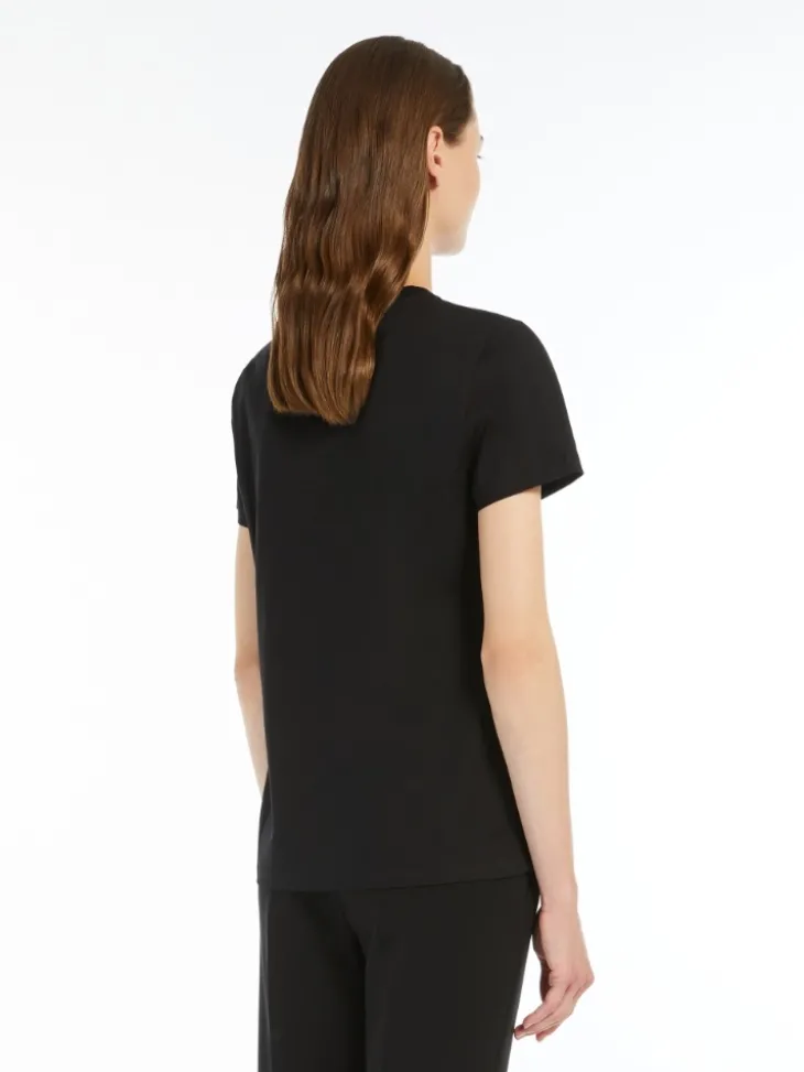 Cotton jersey T-shirt - BLACK