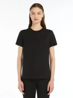 Cotton jersey T-shirt - BLACK