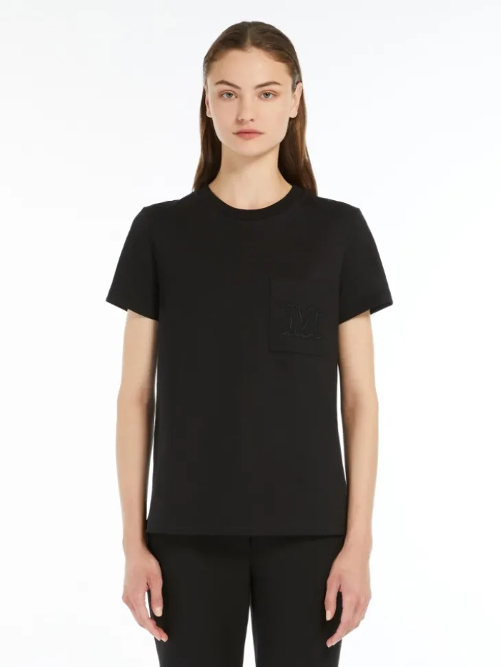 Cotton jersey T-shirt - BLACK