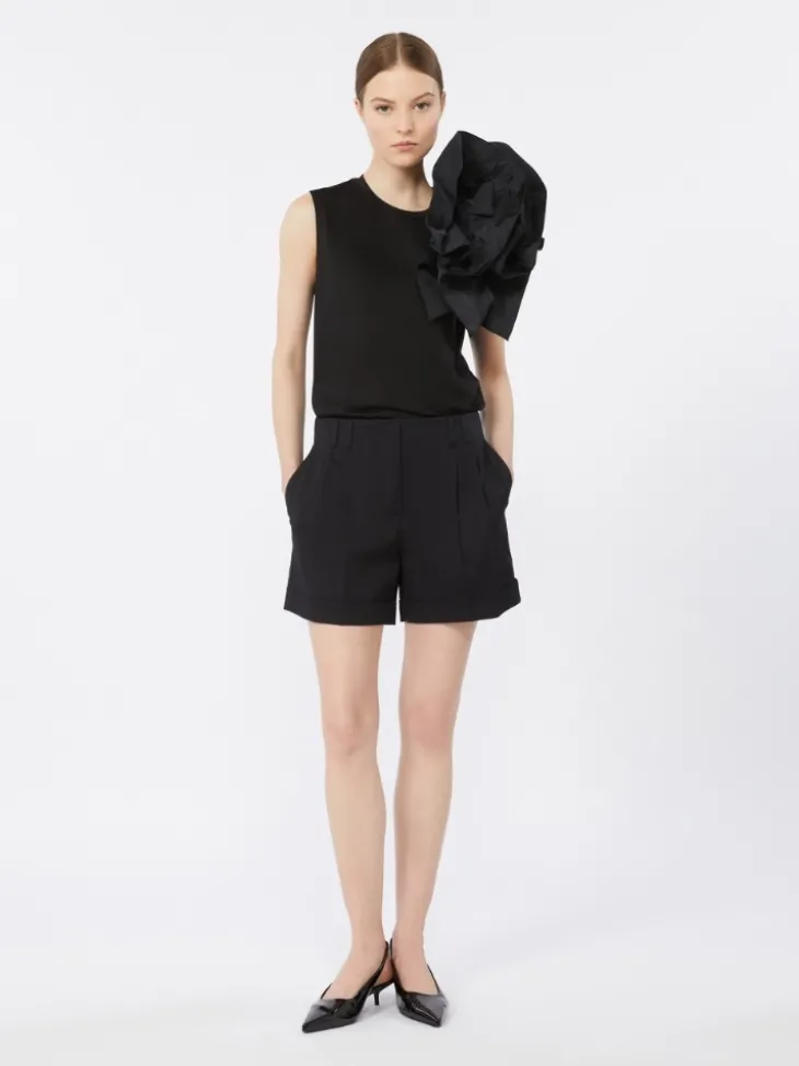 Cotton jersey T-shirt - BLACK