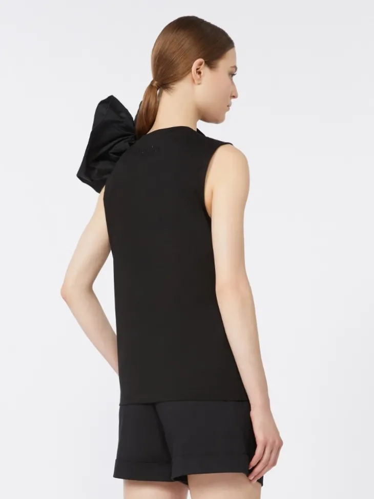 Cotton jersey T-shirt - BLACK
