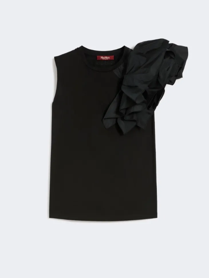 Cotton jersey T-shirt - BLACK