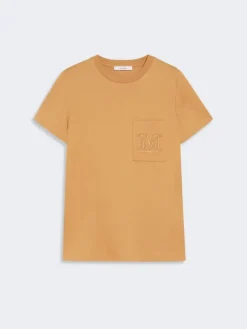 Cotton jersey T-shirt - CAMEL