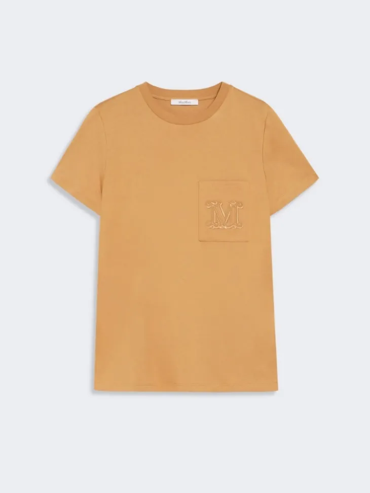 Cotton jersey T-shirt - CAMEL