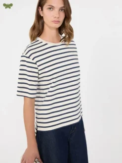 Cotton jersey T-shirt - ECRU