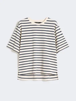 Cotton jersey T-shirt - ECRU