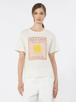 Cotton jersey T-shirt - ECRU