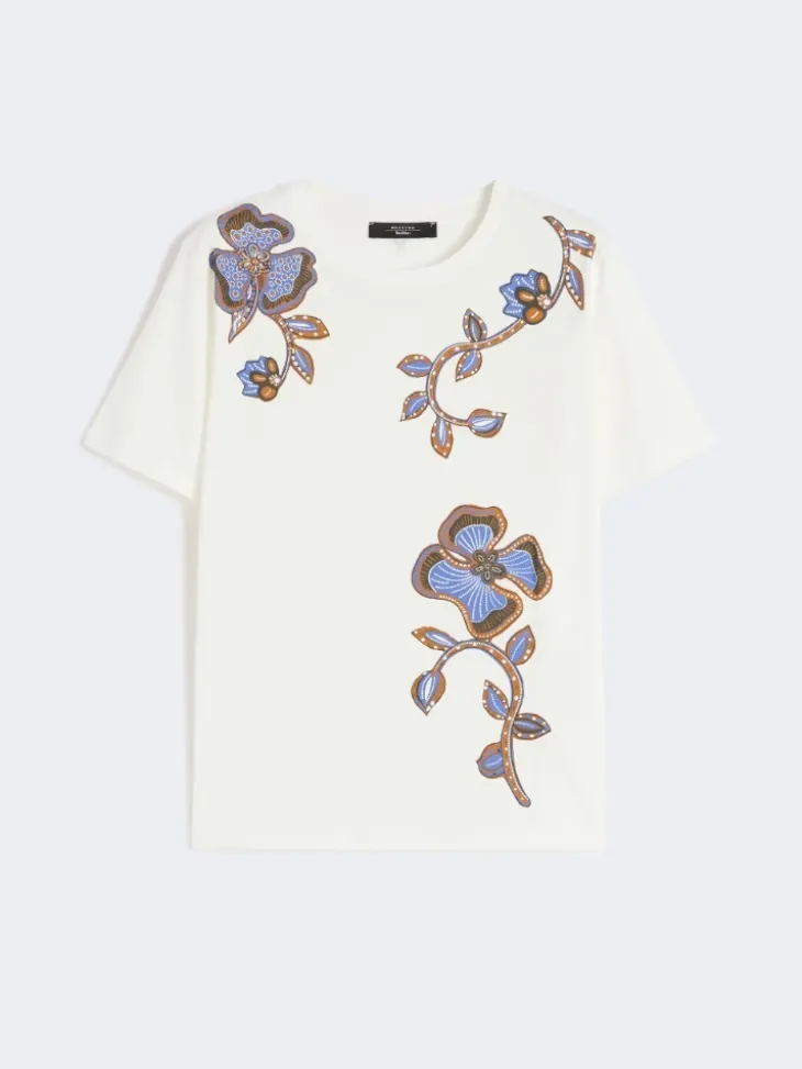 Cotton jersey T-shirt - WHITE